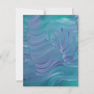 Carte De Correspondance Magie sous-marine, art abstrait coloré unique