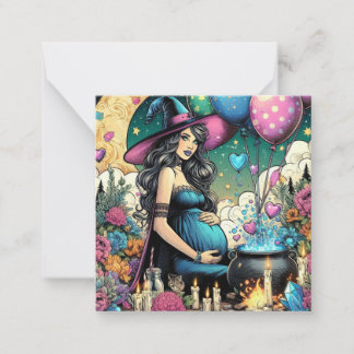Carte De Correspondance MAGIQUE WItchy Bébé brassage | Bébé | Grossesse | 