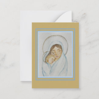Carte De Correspondance Magnificat Holy Card – Mary’s Mantle Collection 