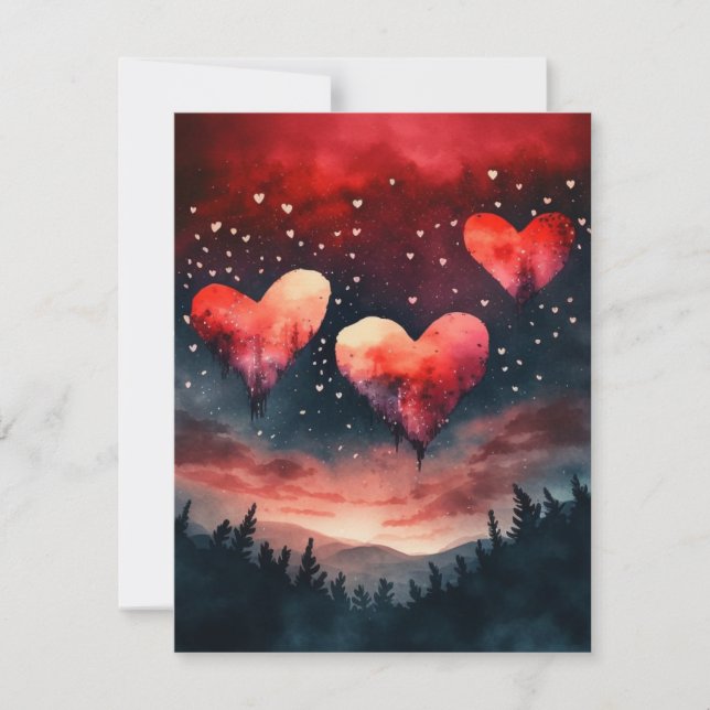 Carte De Correspondance Magnifique AI Saint-Valentin (Devant)