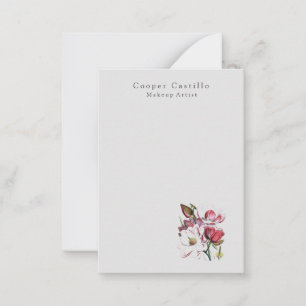 Carte De Correspondance Magnolias minimalistes professionnels simples