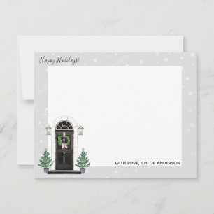 Carte De Correspondance Maison de scène d'entrée principale pour les