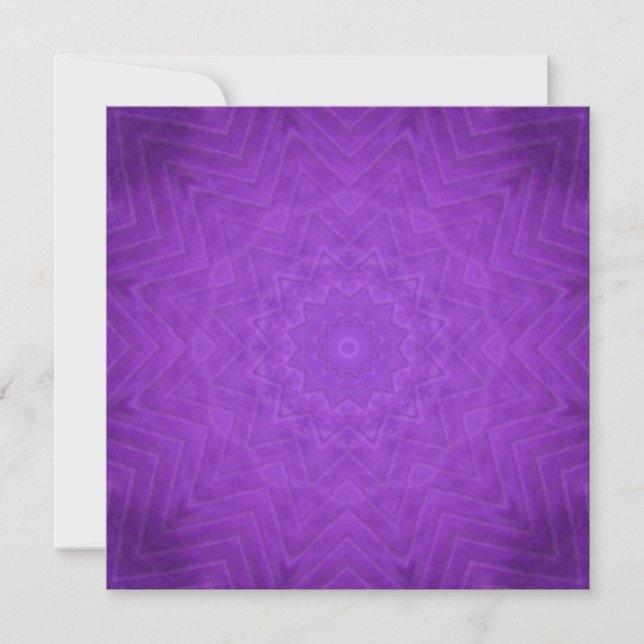 Carte De Correspondance Mandala Mystique Violet (Devant)