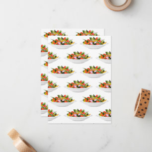 Carte De Correspondance Mangez plus de plantes frais motivation salade let