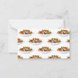 Carte De Correspondance Mangez plus de plantes frais motivation salade let
