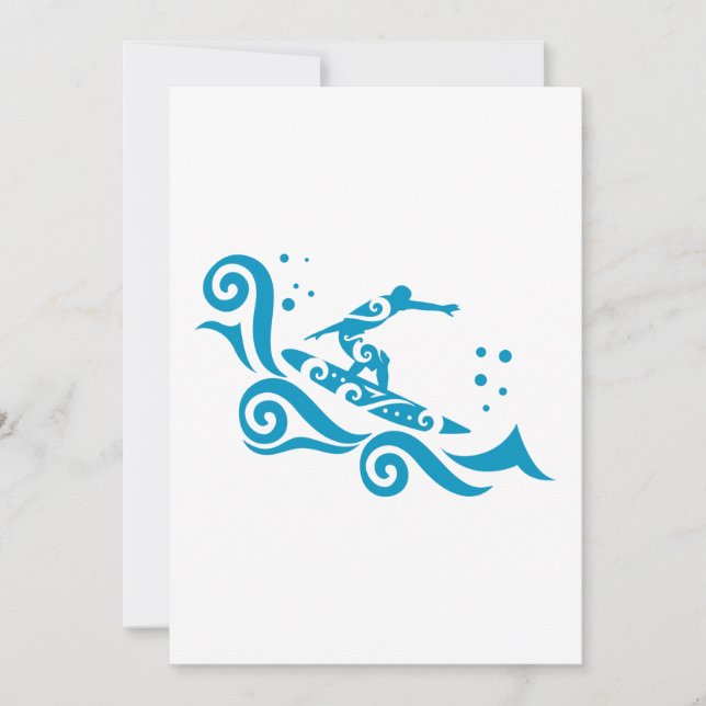 Carte De Correspondance Maori Surfer (Devant)
