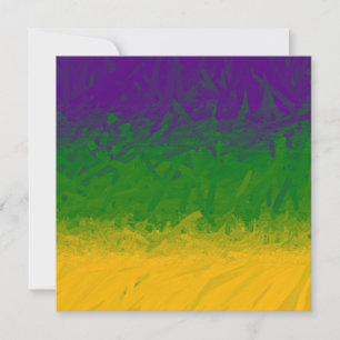 Carte De Correspondance Mardi Gras Gradient