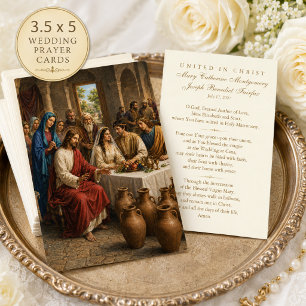 Carte De Correspondance Mariage de Cana faveur de prière pour mariage cath