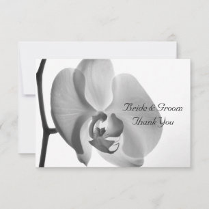 Carte De Correspondance Mariage de l'orchidée blanche Merci Notes - Appart