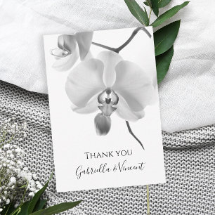 Carte De Correspondance Mariage d'orchidée noire et blanche Appartement Me