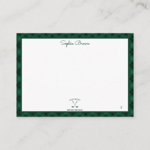 Carte De Correspondance Mariage Golf Gingham Shower de Fiançailles