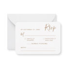 MARIAGE RSVP minimaliste de script or BUDGET