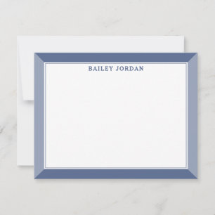 Carte De Correspondance Marine Blue Hommes's 2-Tone papeterie professionne