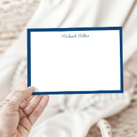 Masculine simple cadre, plat bleu