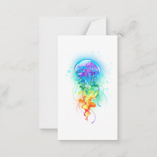 Carte De Correspondance Méduse arc-en-ciel