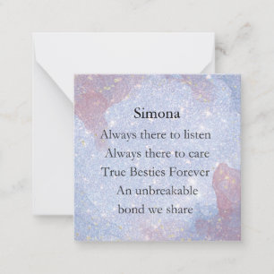 Carte De Correspondance Meilleur Ami's Forever Cute Gifts Pour Meilleur Am