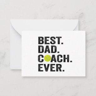 Carte De Correspondance Meilleur Coach Papa de tous les temps Cadeau Fête 