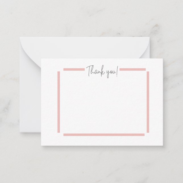Carte De Correspondance Merci (Devant)
