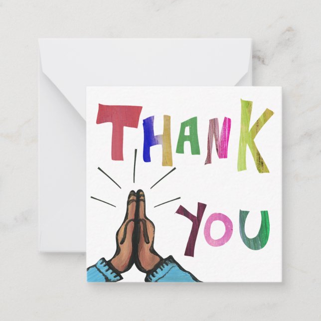 Carte De Correspondance Merci (Devant)
