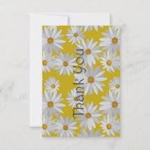Merci à motif de marguerite