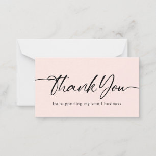 Carte De Correspondance Merci Brut Pour Appuyer Ma Petite Entreprise