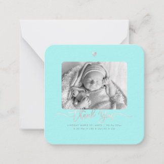 Carte De Correspondance Merci de baby shower do-it-yourself couleur - Cart