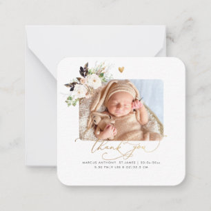 Carte De Correspondance Merci de douche à libellule Rose H2 Blush