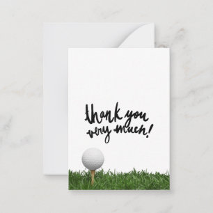 Carte De Correspondance Merci de golf beaucoup