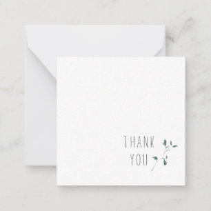 Carte De Correspondance Merci de montage simple Monogramme vide
