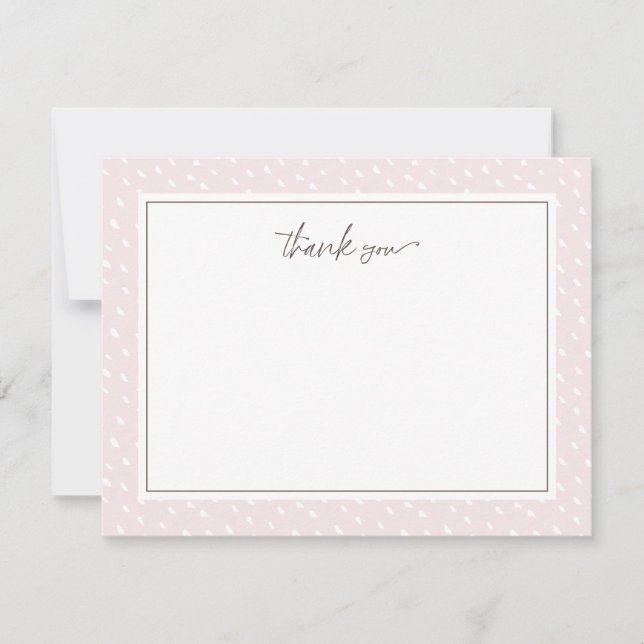 Carte De Correspondance Merci des points Abstraits (Devant)