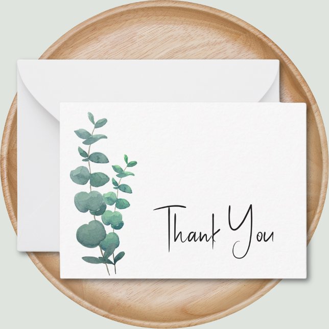 Carte De Correspondance Merci d'Eucalyptus (Créateur téléchargé)