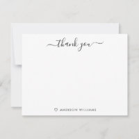 Merci moderne simple Typographie de script élégant