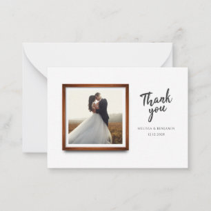 Carte De Correspondance Merci multiphoto Mariage moderne