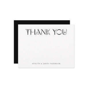 Carte De Correspondance Merci mystique blanc