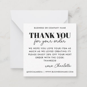 Carte De Correspondance Merci simple Instruction de soins cardiaques