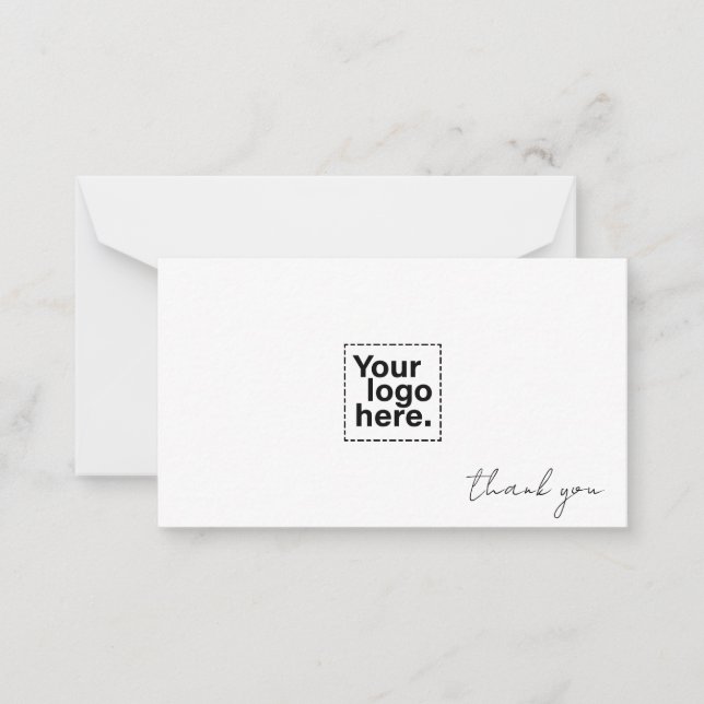 Carte De Correspondance Merci sur mesure, promotion d'entreprise moderne (Devant)