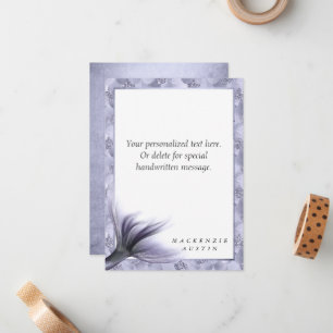 Carte De Correspondance Mermaid Chic Tail   Dusty Lavender Purple Personna