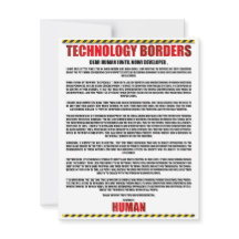 MESSAGE DES FRONTIÈRES TECHNOLOGIQUES