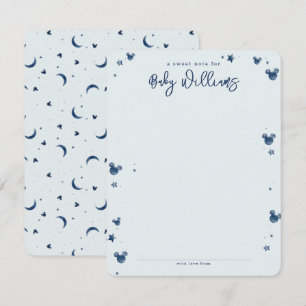 Carte De Correspondance Mickey Mouse   Au-dessus de la lune - Baby shower 
