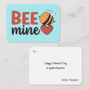 Carte De Correspondance Miel Abee Mine Amusant Pun mignon Enfants Saint Va