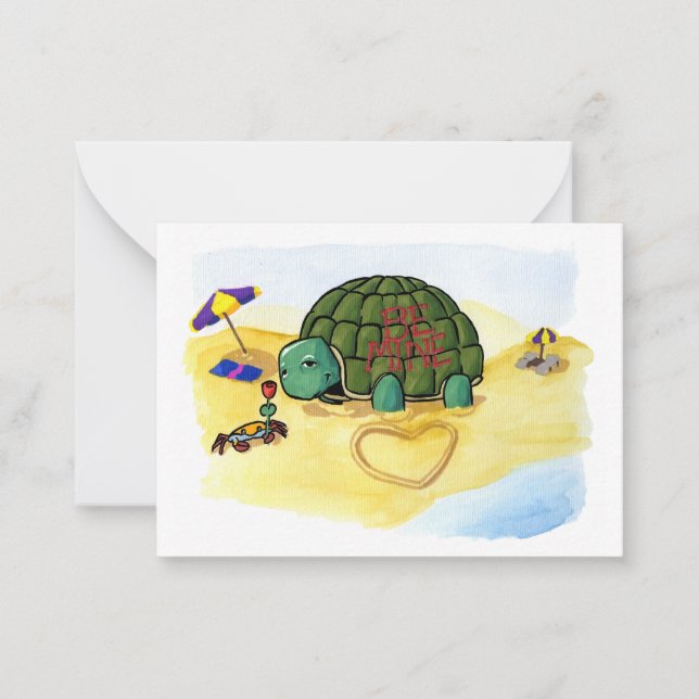 Carte De Correspondance Mini-Cartes Turtle Casanova (Devant)