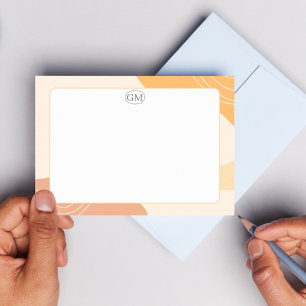Carte de correspondance minimale à bordure colorée