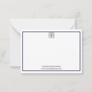 Carte de correspondance minimale avec logo d'entre