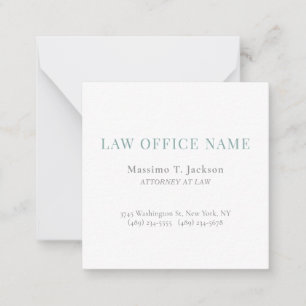 Carte De Correspondance Minimaliste Avocat Droit Bureau Simple