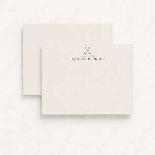 Carte de correspondance minimaliste Golf logo Ivor