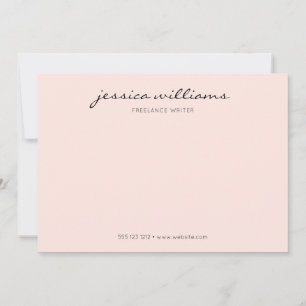 Carte De Correspondance Minimaliste Moderne Calligraphie Professionnel