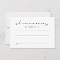 Minimaliste moderne manuscrit Partager une mémoire