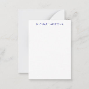 Carte De Correspondance Minimaliste Moderne Simple Nom Propre
