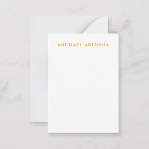 Carte De Correspondance Minimaliste Moderne Simple Nom Propre