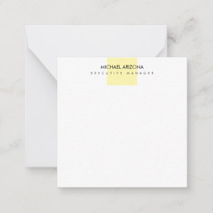 Carte De Correspondance Minimaliste Moderne Simple Uni